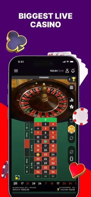 il più grande casinò live banner dell'applicazione mobile del casinò Napoleon